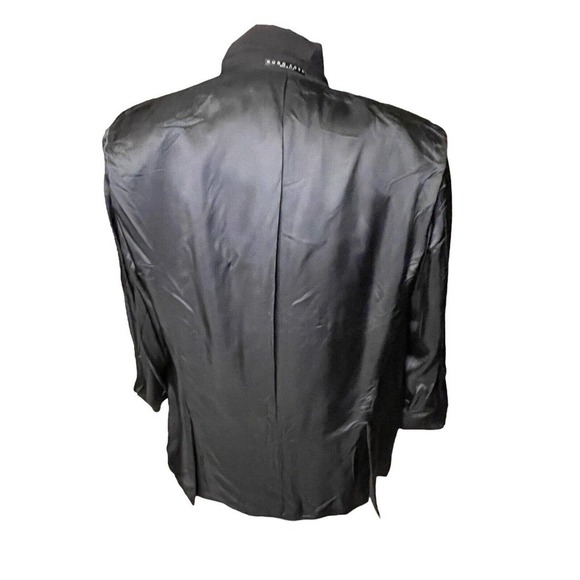 HUGO BOSS Mens 46R Sport Coat Artemis Akropolis Blue Wool 3 Button Pinstripe - Picture 12 of 12